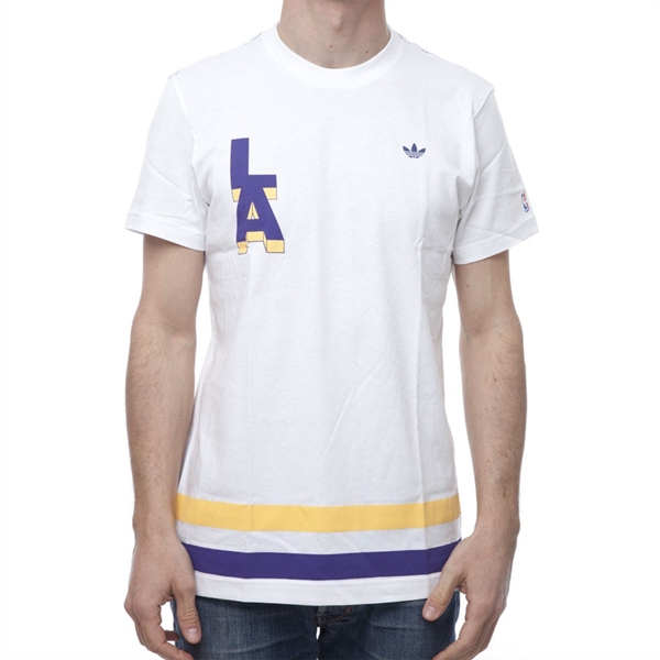 Bild von Adidas Originals - LA Lakers NBA T-shirt - Weiss
