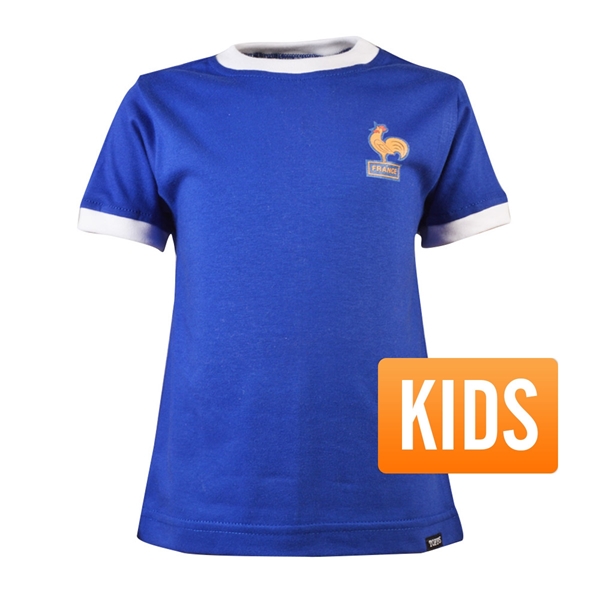 Bild von TOFFS - France Retro Ringer T-Shirt Kids - Blau