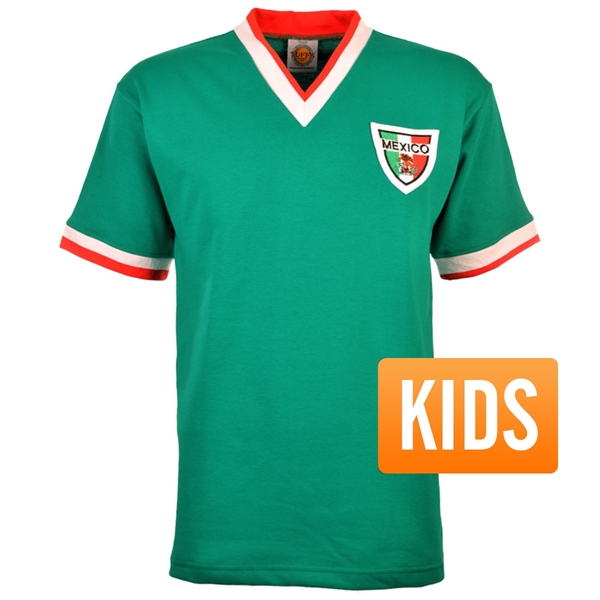 Bild von Mexico Retro Fußball Trikot 1960's - Kids