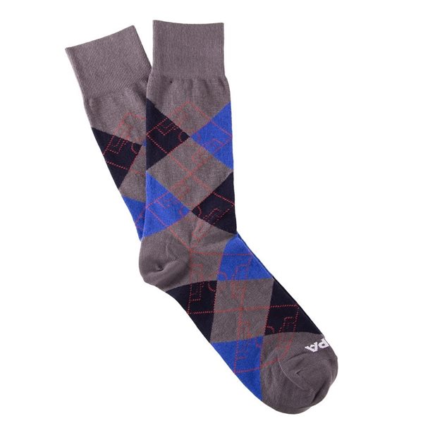 Bild von COPA Football - Argyle Pitch Socken - Grau/ Blau