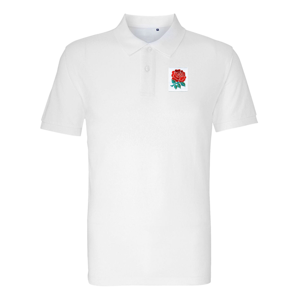 Bild von Rugby Vintage - England Polo - Weiss