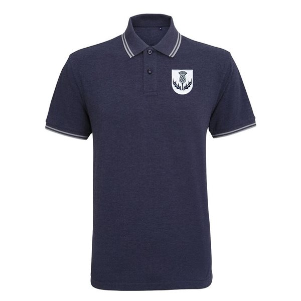 Bild von Rugby Vintage - Schottland Polo - Blau