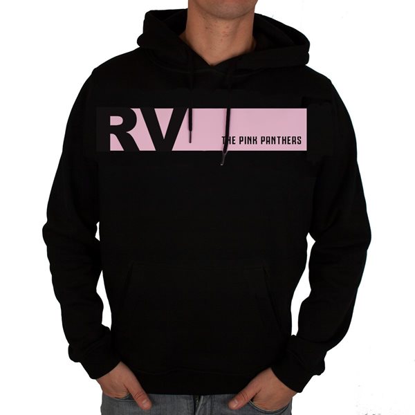 Bild von Rugby Vintage - The Pink Panthers Colour Banner Kapuzenpulli - Schwarz/Rosa