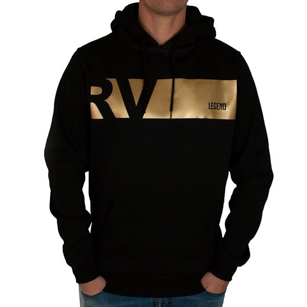 Bild von Rugby Vintage - Legend Colour Banner Kapuzenpulli - Schwarz/Gold