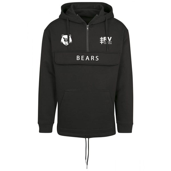 Bild von Rugby Vintage - Russland Bears Anorak Kapuzenpulli - Schwarz