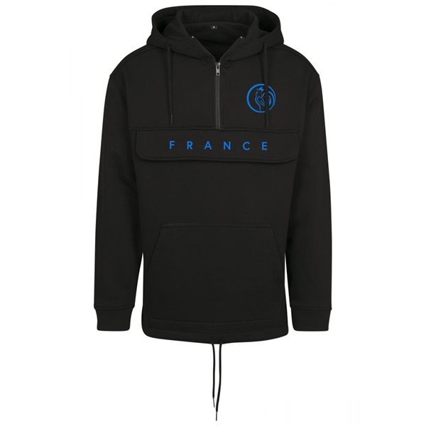 FC Eleven - France Anorak Hoodie - Black