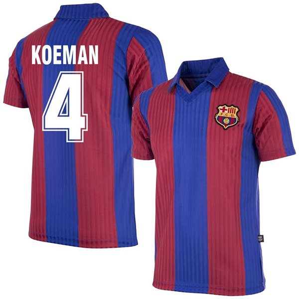 Barcelona Retro Shirt 1990-1991 + Koeman 4