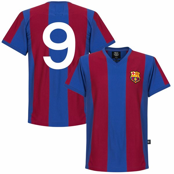 COPA Football - FC Barcelona Retro Football Shirt 1976-1977 + Nummer 9