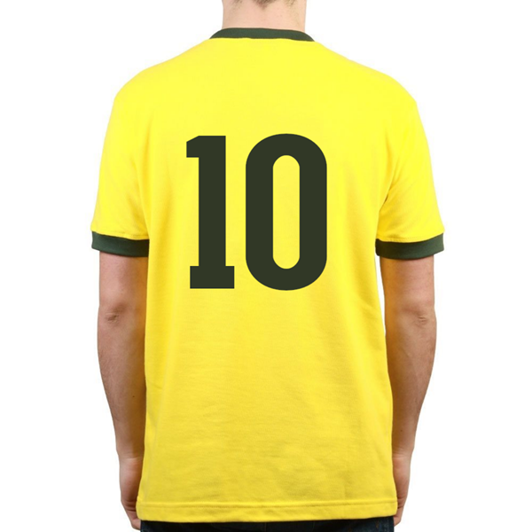 Brazil Retro Football Shirt World Cup 1970 + 10 (Pele)