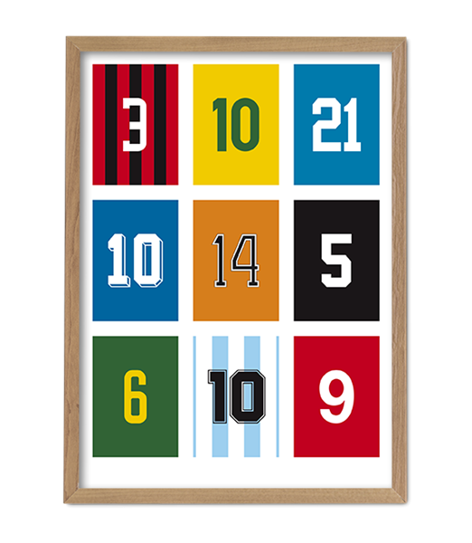 FC Kluif - Icon Numbers Poster (70 x 50 cm)