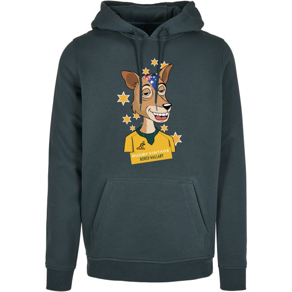 Rugby Vintage - Australië 'Bored' Wallaby Hoodie - Groen