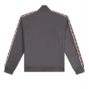 Fred Perry - Contrast Tape Trainingsjack - Gunmetal/ Oxblood