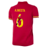 Spanje Retro Voetbalshirt 1988 + A. Iniesta 6 (Photo Style)
