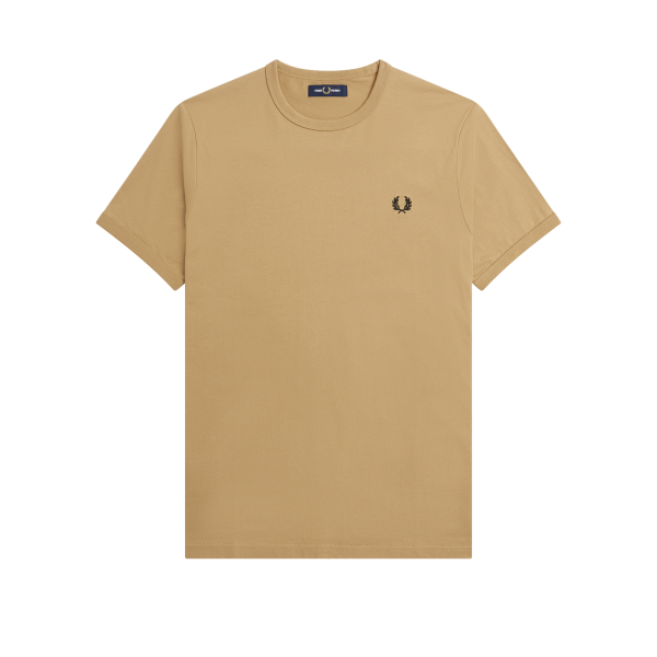 Fred Perry - Ringer T-Shirt - Warm Stone