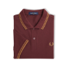 Fred Perry - Twin Tipped Poloshirt - Oxblood/ Shaded Stone