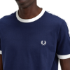 Fred Perry - Taped Ringer T-Shirt - Carbon Blue