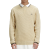 Fred Perry - Waffle Stitch Jumper - Oatmeal