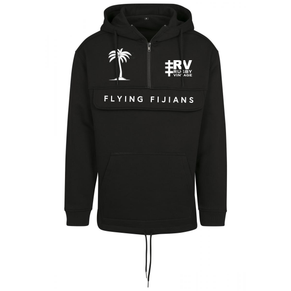 Rugby Vintage - Flying Fijians Anorak Hoodie - Black