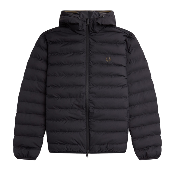 Fred Perry - Hooded Insulated Winterjas - Zwart