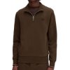 Fred Perry - Half Zip Sweater - Donkerbruin