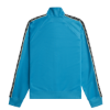 Fred Perry - Contrast Tape Track Jacket - Runaway Bay Ocean/ Black