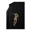 Cruyff - Dos Rayas Print T-Shirt - Zwart/ Goud