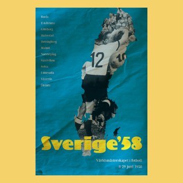 Pennarello - World Cup 1958 Sweden T-Shirt - Yellow Pennarello - World Cup 1958 Sweden T-Shirt - Yellow