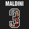 Bild von FC Eleven - Il Capitano Maldini T-Shirt - Schwarz