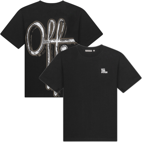 Bild von Off The Pitch - Landscape Regular Fit T-Shirt - Schwarz