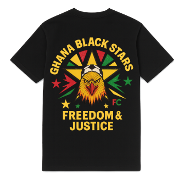 FC ELEVEN - Ghana Black Stars Heavy T-Shirt - Zwart FC ELEVEN - Ghana Black Stars Heavy T-Shirt - Zwart