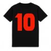 FC Eleven 90's Flock Backnumber T-Shirt - Black/Red