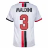 AC Milan Retro Football Shirt Away 1995-1996 + Maldini 3