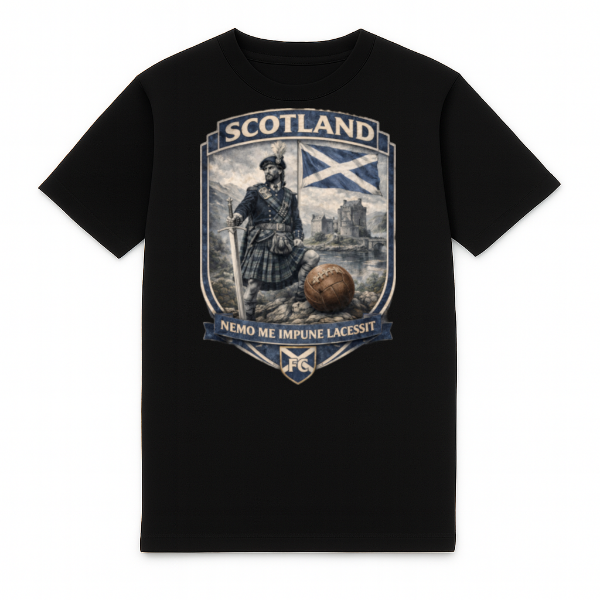 FC ELEVEN - Scotland Guardian Heavy T-Shirt  - Black