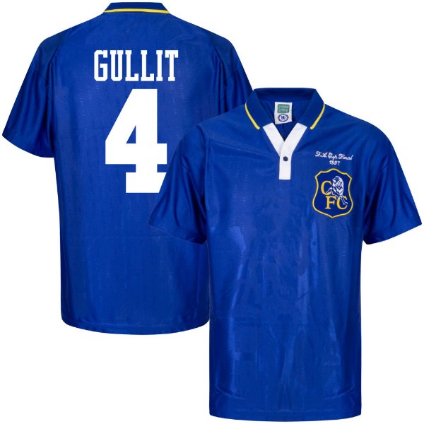 Chelsea Retro Voetbalshirt 1996-1997 + Gullit 4